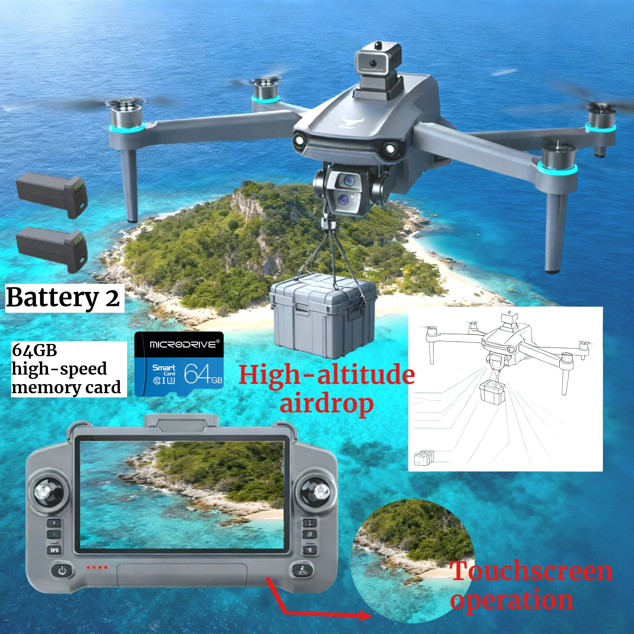 Drone Rc Folding - Drone GPS 8K HD Camera Aerial