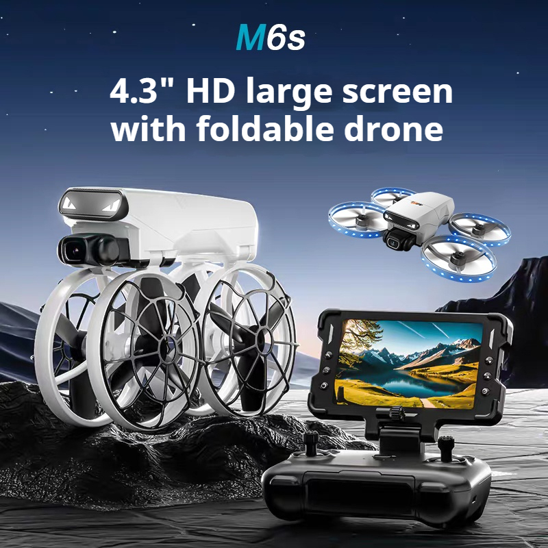 Drone Rc Folding - M6s Folding Drone with Screen Remote