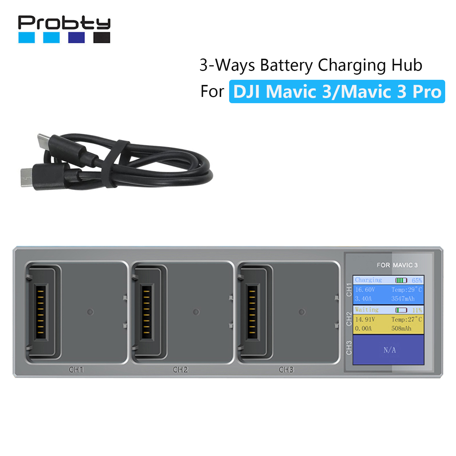 Drone Rc Dji - New 3 In 1 Charging Hub