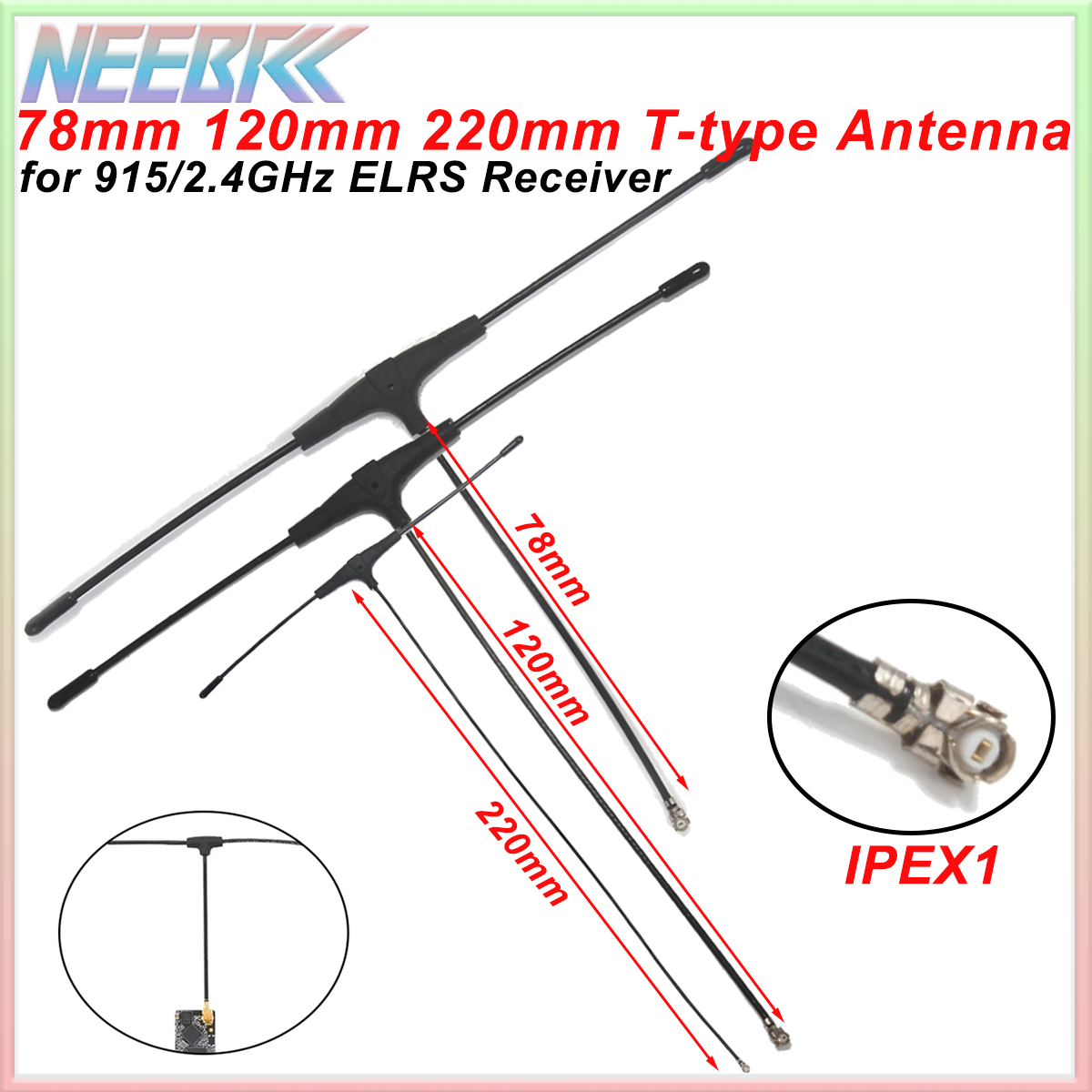 915MHz 2.4G T-type ELRS Antenn - Crossfire Receiver Rx review and price