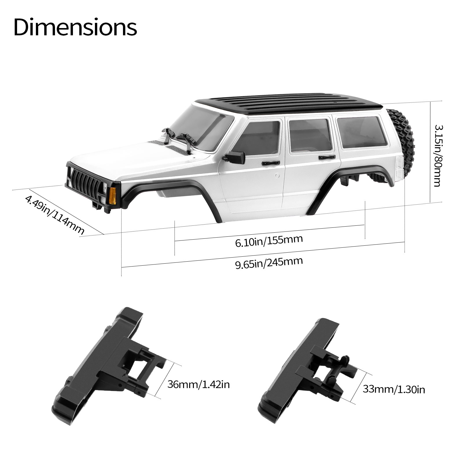 DashRC 6.10'' Wheelbase RC Bod - Rc Car Body Shell review and price