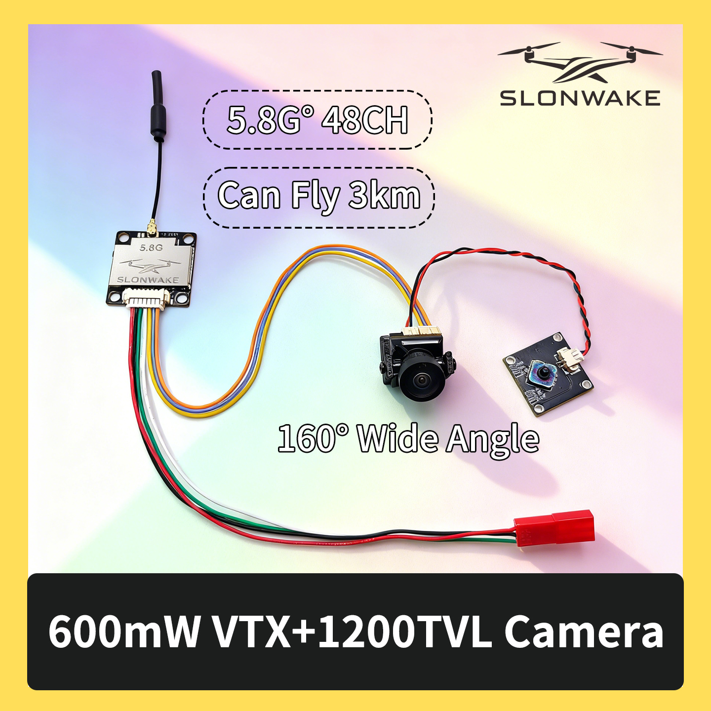 SLONWAKE 5.8G 600mW 7-24V FPV  - Drone Rc Toy review and price