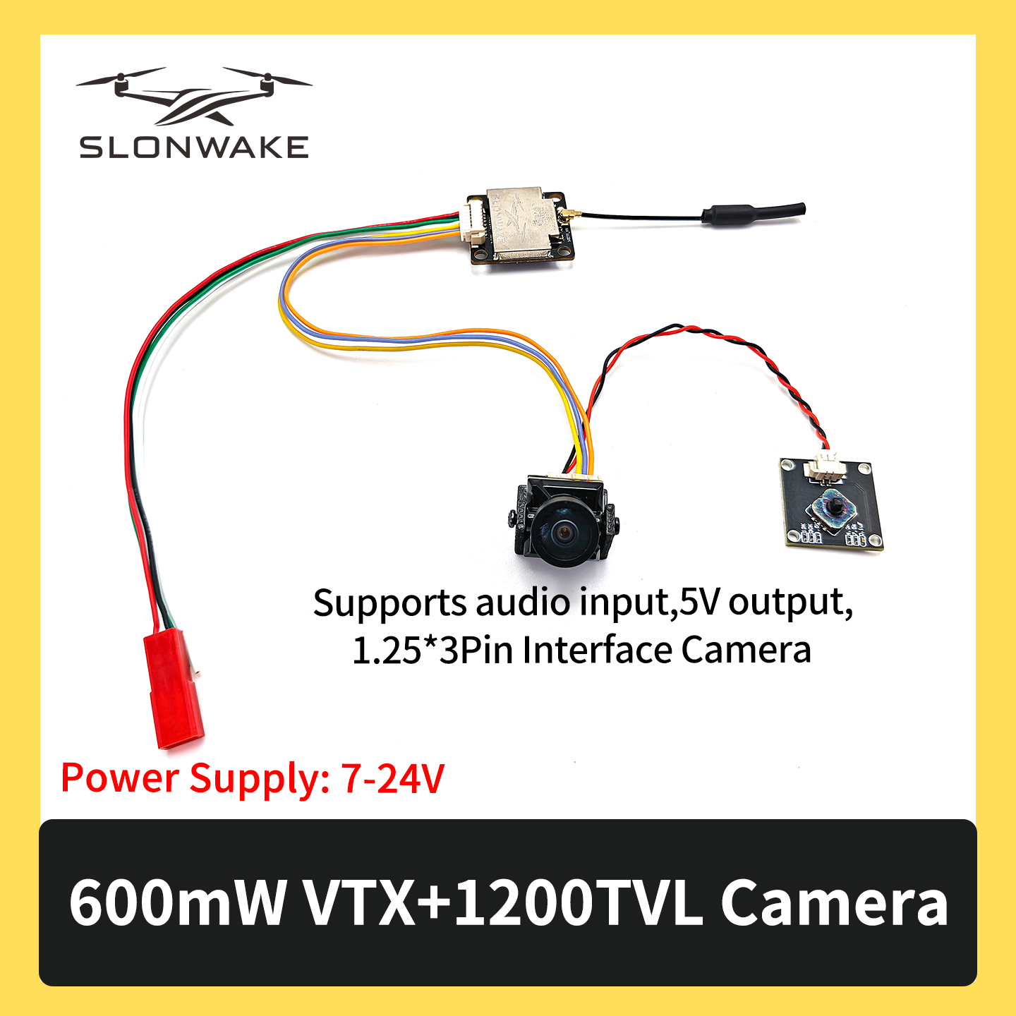 SLONWAKE 5.8G 600mW 7-24V FPV  - Drone Rc Toy review and price