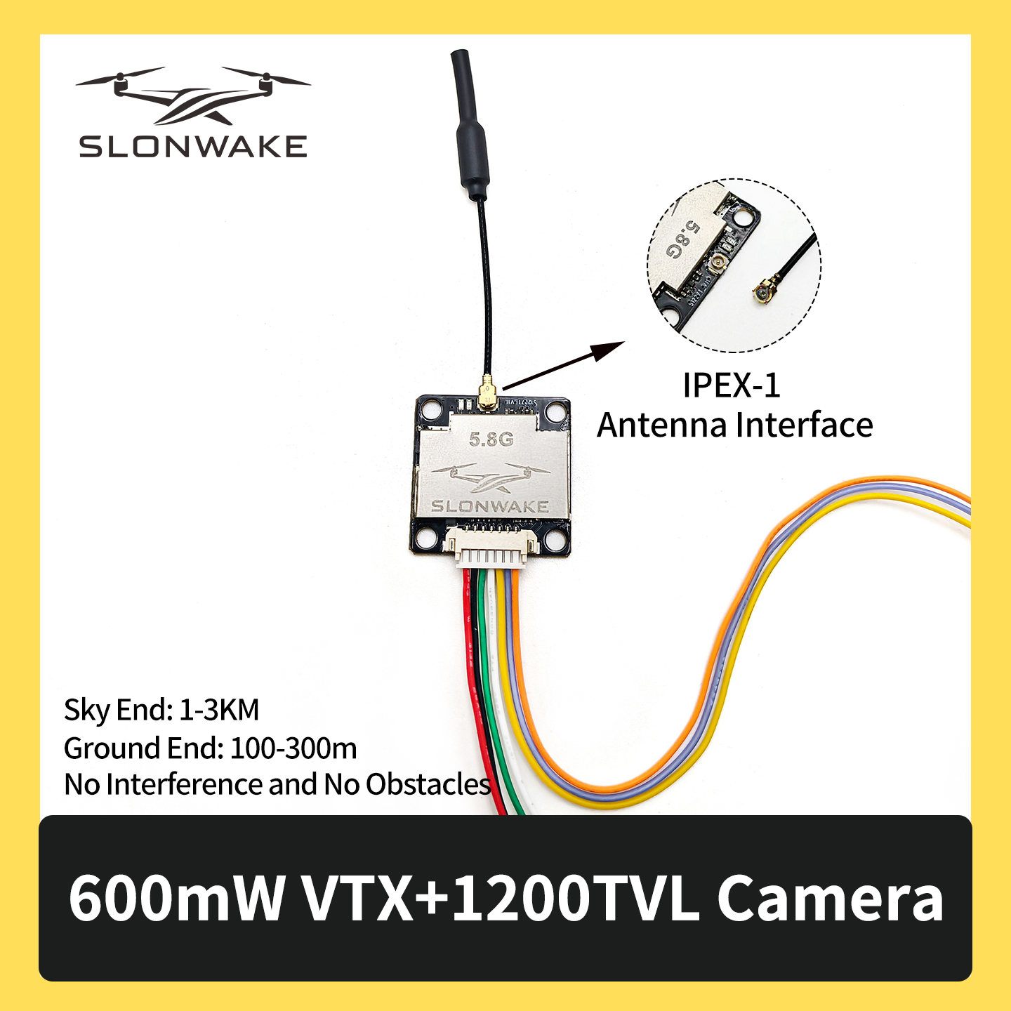 SLONWAKE 5.8G 600mW 7-24V FPV  - Drone Rc Toy review and price