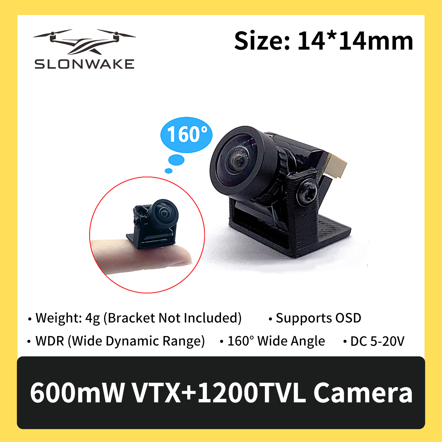SLONWAKE 5.8G 600mW 7-24V FPV  - Drone Rc Toy review and price