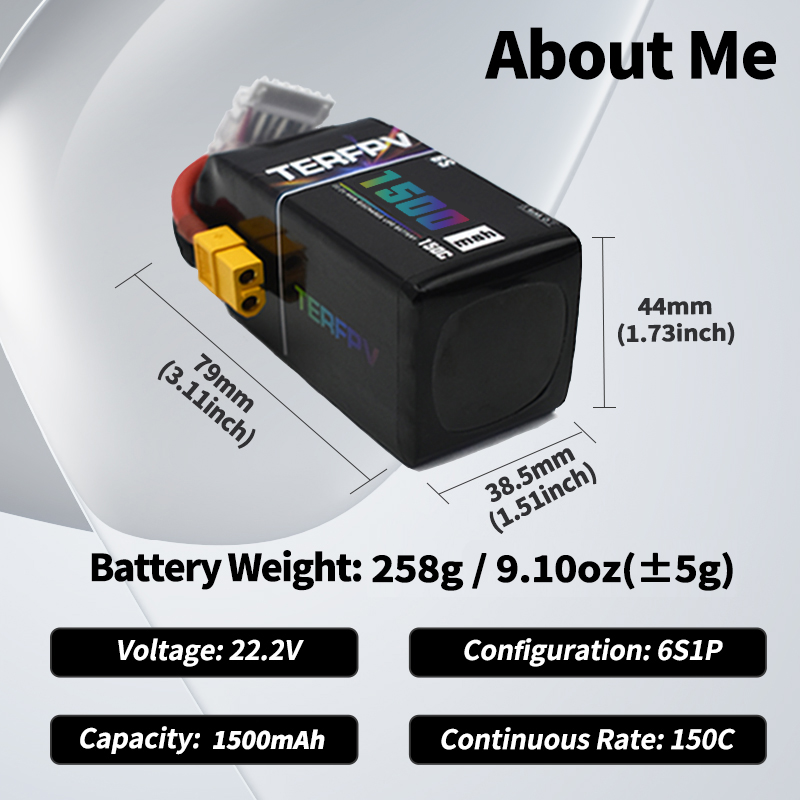 TERFPV Lipo Battery 6S 22.2V 1 - Drone Rc Leading review and price