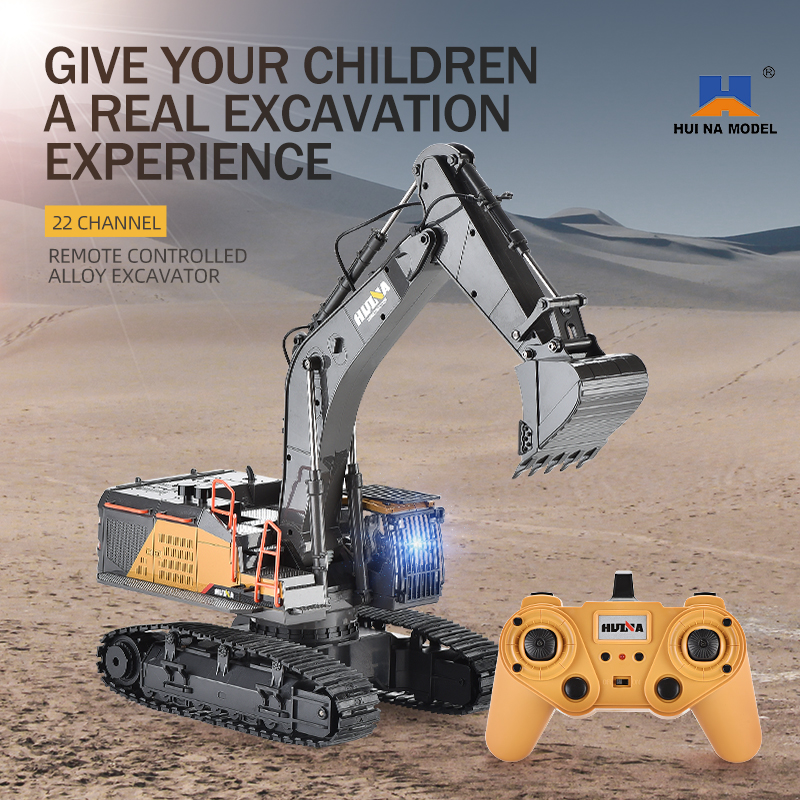 HUINA 1592 Alloy Excavator Tru - Drone Vera Rc review and price
