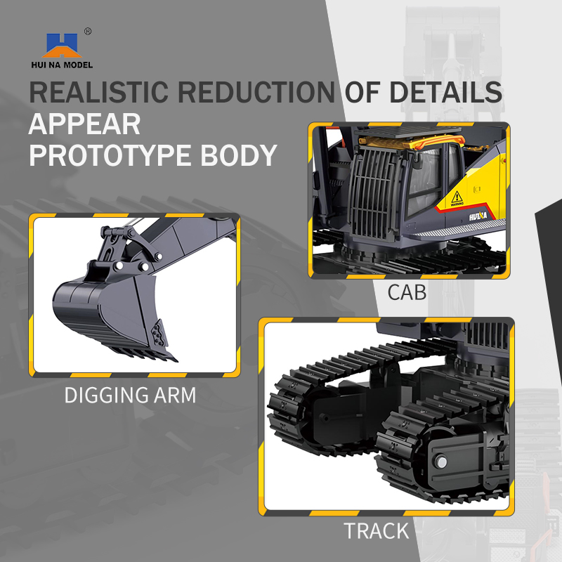 HUINA 1592 Alloy Excavator Tru - Drone Vera Rc review and price