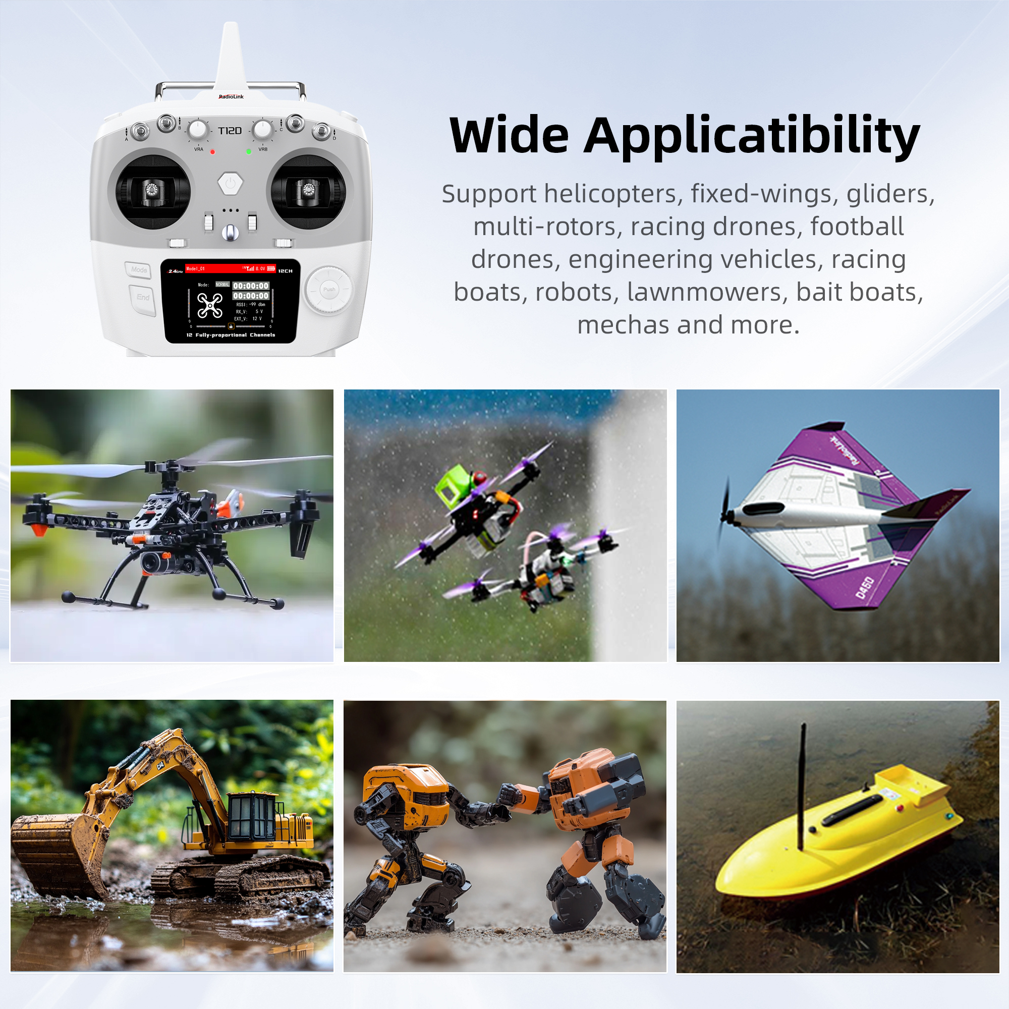Radiolink T12D ELRS 12 Channel - Drone And Car review and price