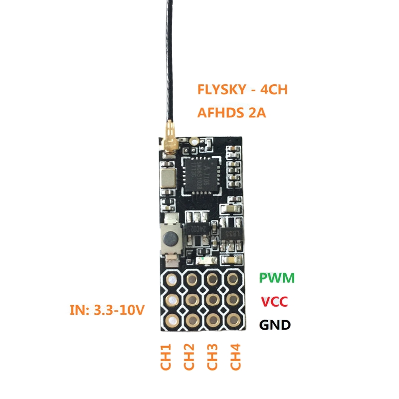Flysky FS2A Mini Receiver 4CH  - Drone Helicopter Rc review and price