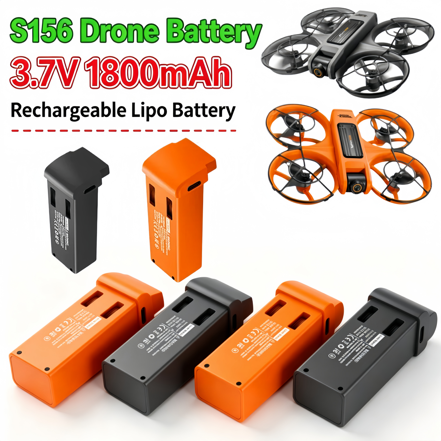 S156 3.7V 1800mAh Drone Batter - Drone Rc S156 review and price