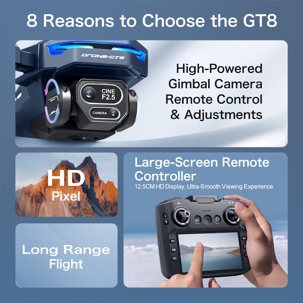 GT8 Mini Drone 8K WiFi GPS Pro - Drone Rc S156 review and price