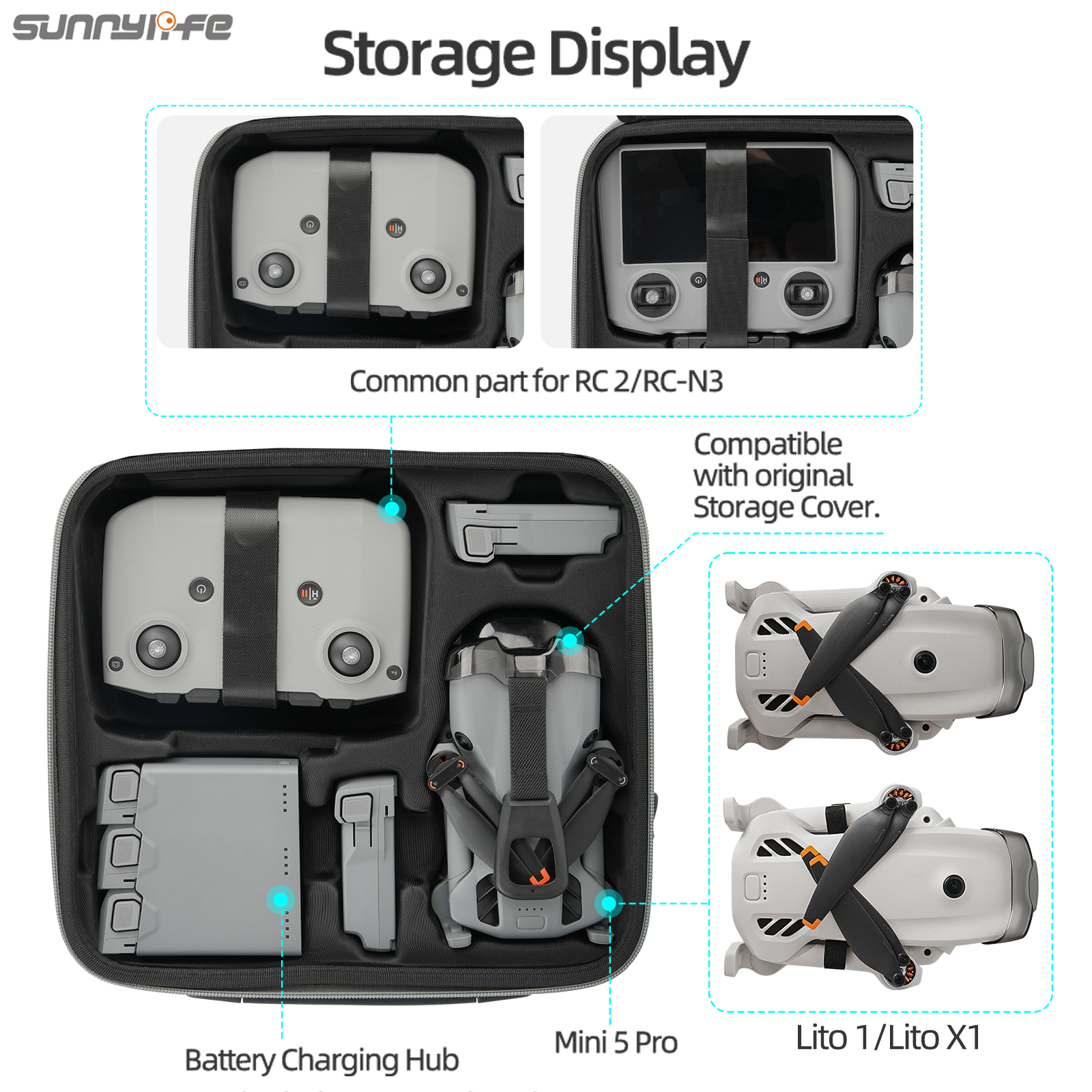 Sunnylife For Lito1/Lito X1 st - Drone Dji Rc N1 review and price