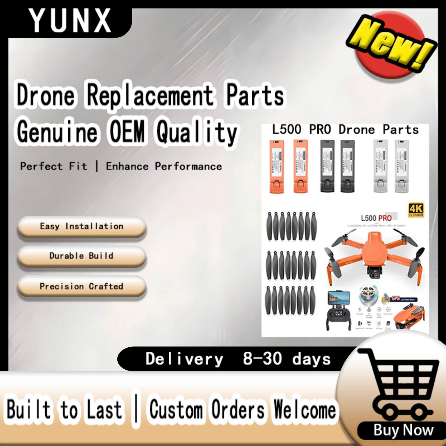 YUNX 7.4V 2200mAh Battery Prop - Lyzrc Drone review and price