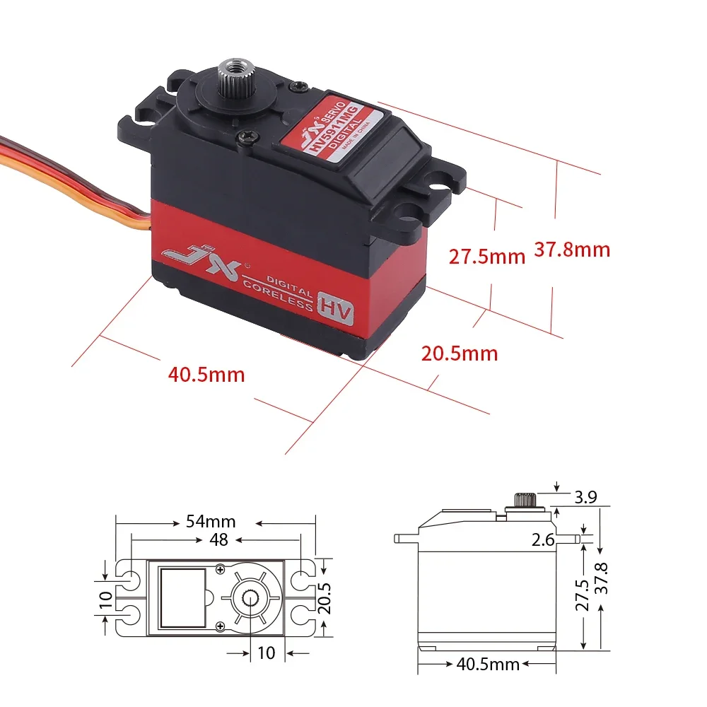 RC Servo JX PDI-HV5911MG 11KG  - Drone And Car review and price