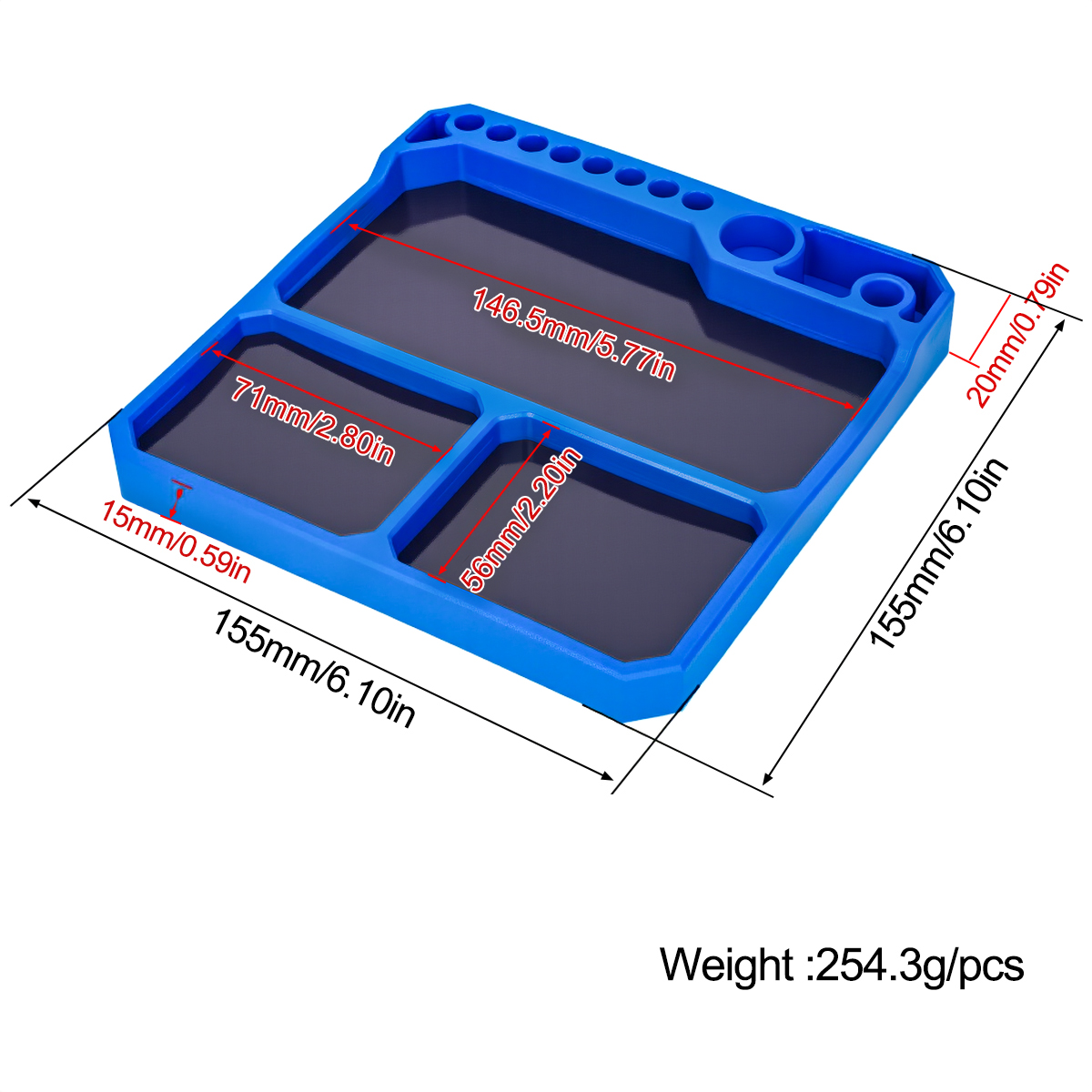 1Pcs Silicone Parts Tray with  - Drone And Car review and price