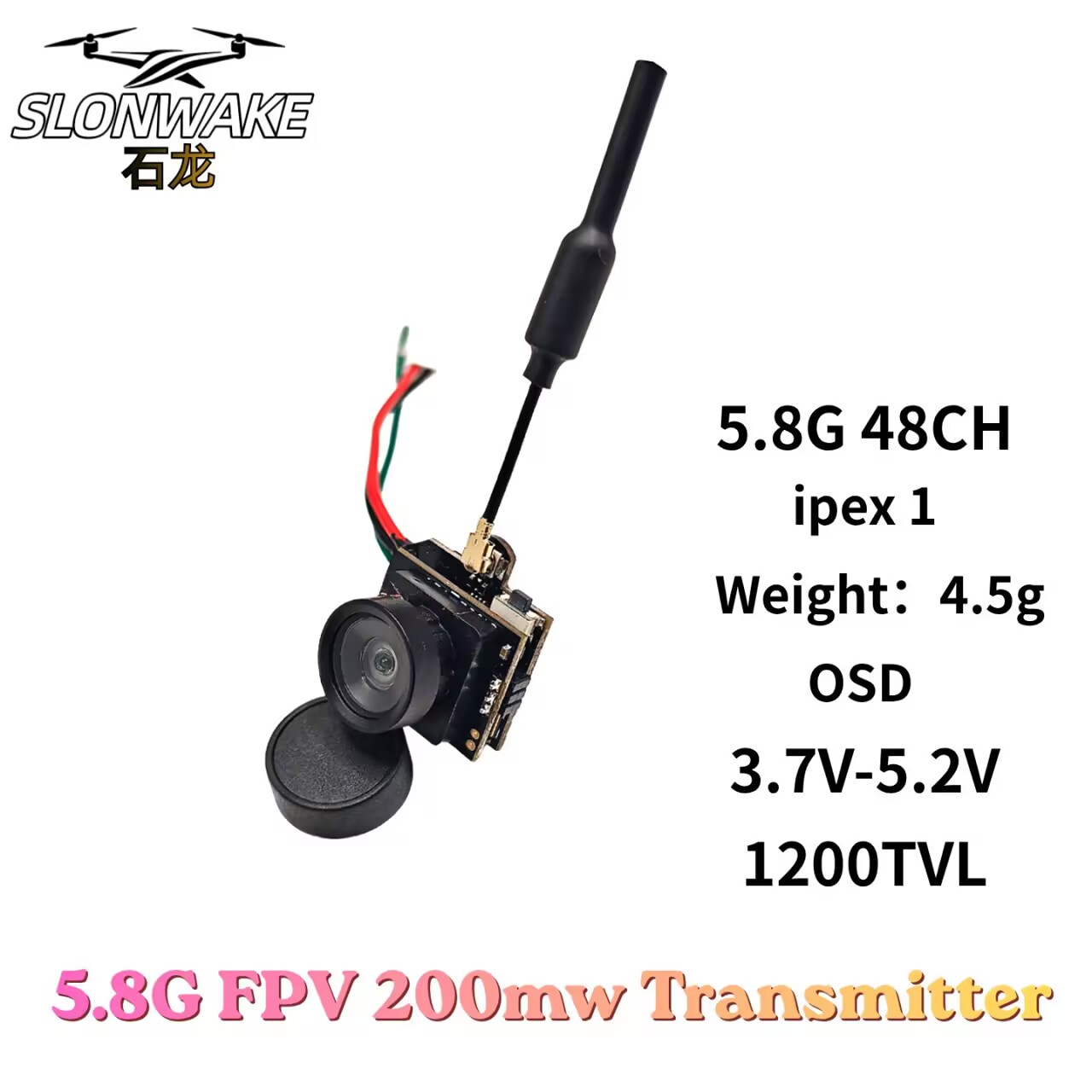 SLONWAKE 5.8G Analog VTX Trans - Vtx Video Transmitter review and price