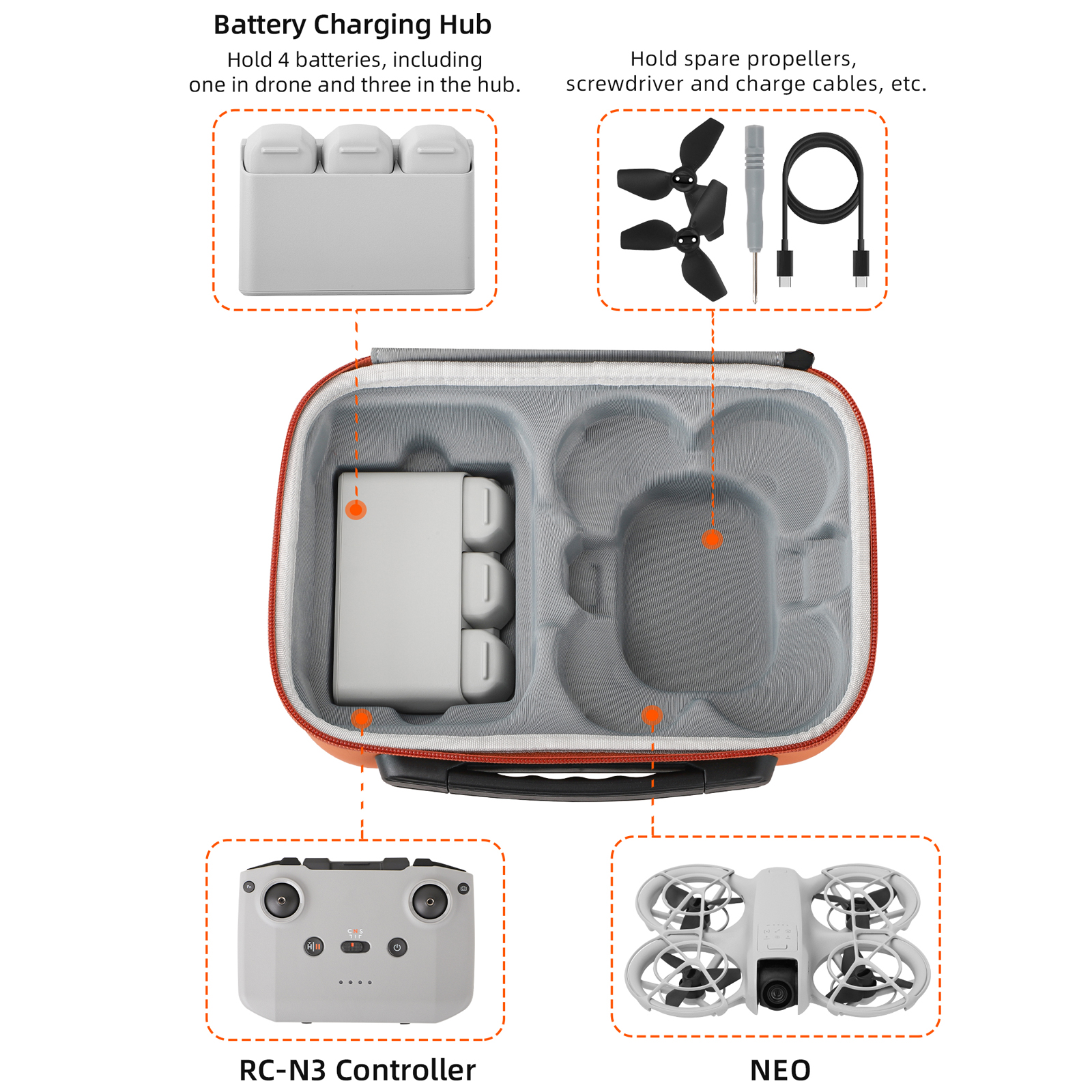 Portable Travel Bag Case For D - Drone Dji Rc N3 review and price