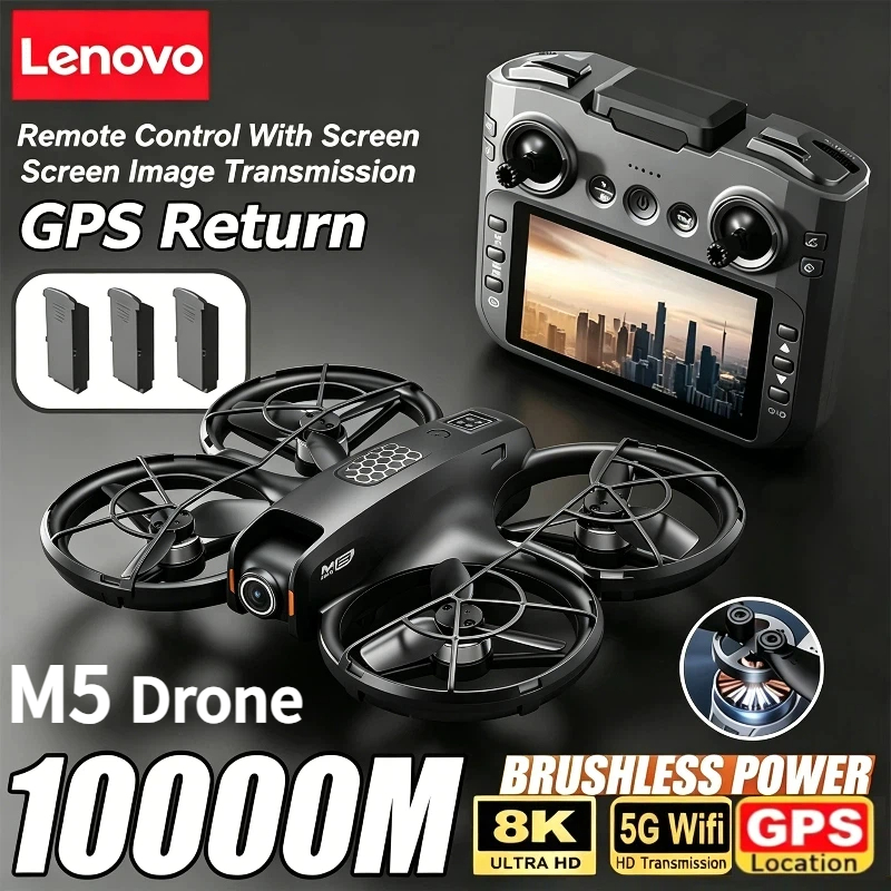 Lenovo M5 Drone 8K Professiona - Drone Rc Folding review and price