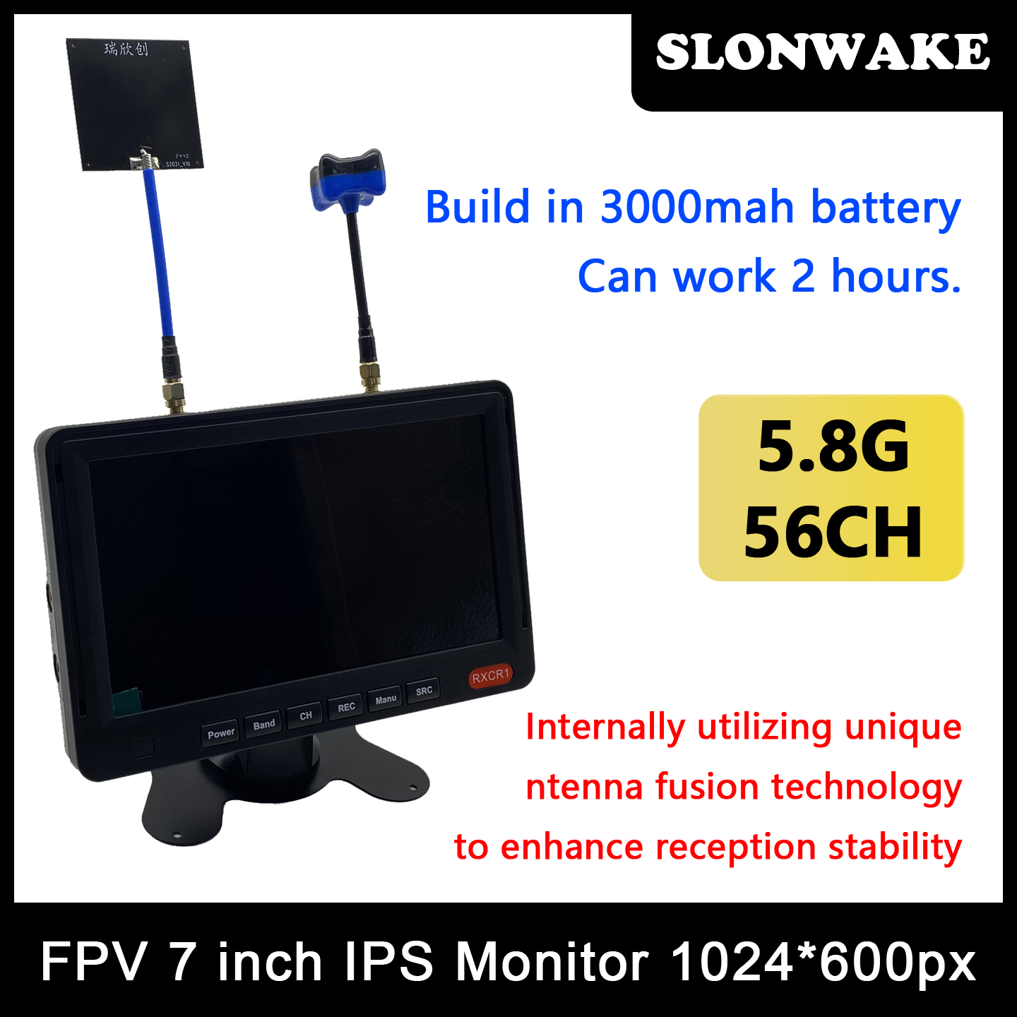 5.8G 48CH 7 Inch FPV Monitor 1 - Vtx Video Transmitter review and price
